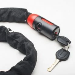 Antivol Qloc Chaine Ø6 - 900MM -Vtt-Bmx Soldes antivol qloc chaine 900mm 3