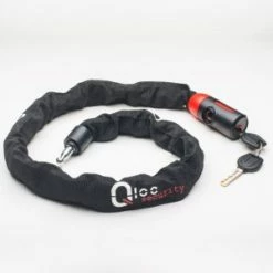 Antivol Qloc Chaine Ø6 - 900MM -Vtt-Bmx Soldes antivol qloc chaine 900mm 4