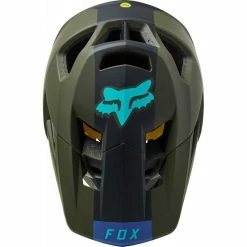 Casque Fox Proframe BLOCKED Olive Green -Vtt-Bmx Soldes casque fox proframe blocked olive green 3