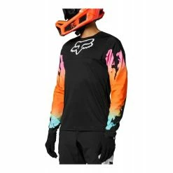 Maillot Fox Flexair MTB Edition Limitée PYRE Noir -Vtt-Bmx Soldes maillot fox flexair mtb edition limitee pyre noir 2