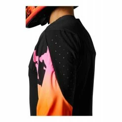 Maillot Fox Flexair MTB Edition Limitée PYRE Noir -Vtt-Bmx Soldes maillot fox flexair mtb edition limitee pyre noir 5
