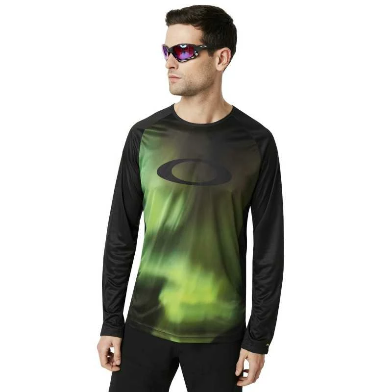 Maillot Oakley MTB Tech Aurora Borealis Manche Longue 3 Maillot Oakley MTB Tech Aurora Borealis Manche Longue