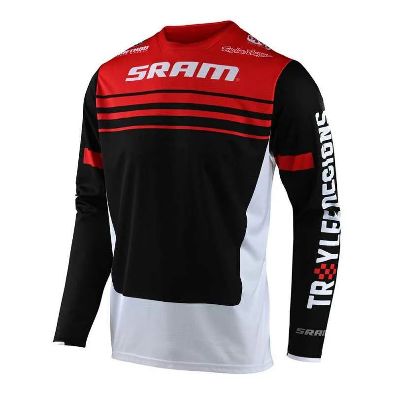 Maillot Troy Lee Designs Sprint Formula Sram Rouge Noir 3 Maillot Troy Lee Designs Sprint Formula Sram Rouge Noir